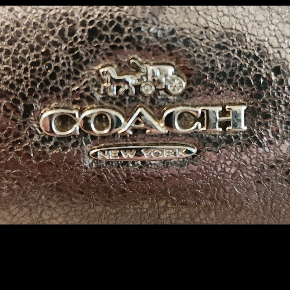 Metallic Silver Coach Mini Backpack - image 4
